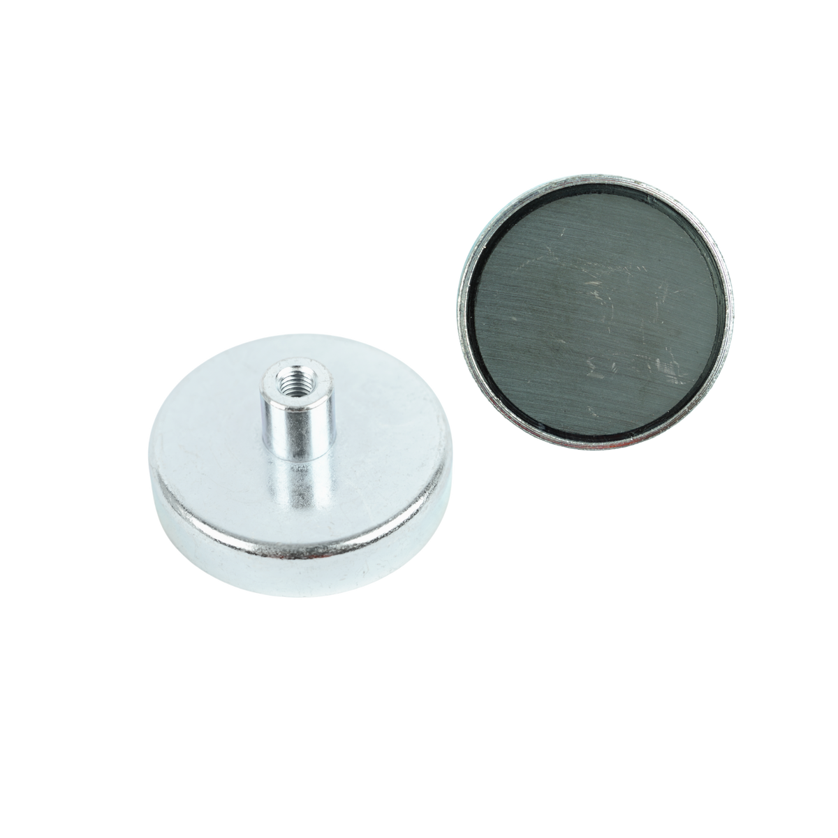 Ferrite Shallow Pot Magnets – Threaded Hole Mounting Magnets , Ø63x14mm Magnet , Eclipse Magnetics Ltd