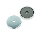 Ferrite Shallow Pot Magnets – Mounting Hole Holding Magnets , Ø80x18mm Magnet , Eclipse Magnetics Ltd