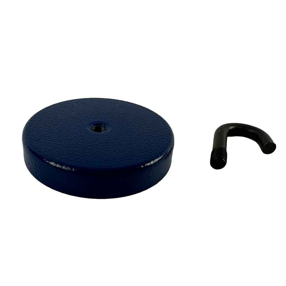 Ferrite Limpet Pot Magnet Ø56 × 10.7 mm with M6 Hook | 16 kg Pull , , Eclipse Magnetics Ltd