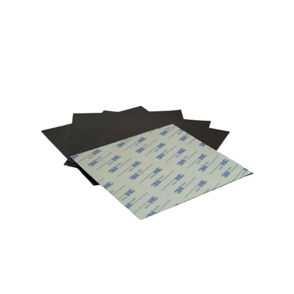 Magnetic Sheet Plain for Crafting, Display and Industrial Applications , 0.75x150x150mm Adhesive Backed Magnetic Sheet , Eclipse Magnetics Ltd