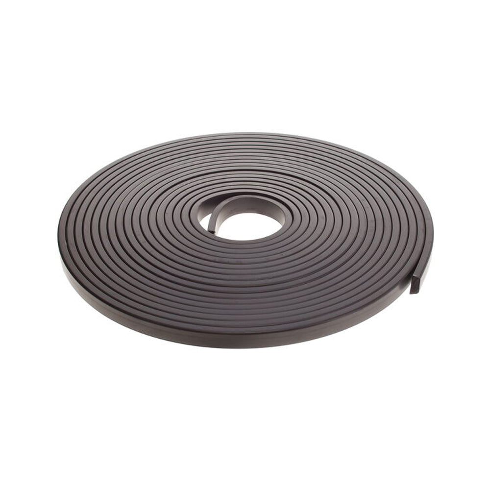 Flexible Magnetic Strip, Black, 10m, Available in 3 Width Types , 15x6.4mmx10m Display , Magnetic Extrusion