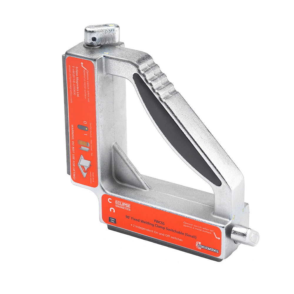 90 Degree Fixed Magnetic Welding Clamp Switchable – Heavy-Duty Precision Hold , 152x152x38 , Eclipse Magnetics Ltd