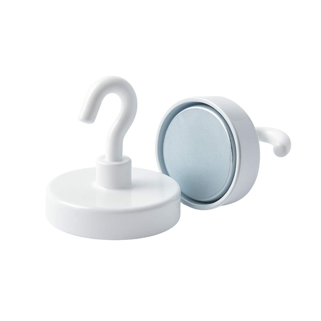 Neodymium Shallow Pot with Hook , Magnet , Eclipse Magnetics Ltd