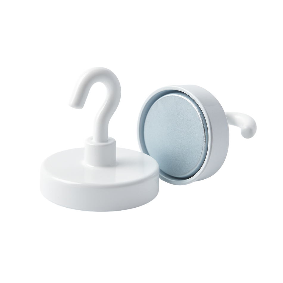 Neodymium Shallow Pot with Hook , Magnet , Eclipse Magnetics Ltd