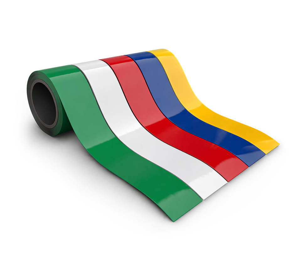 Magnetic Bay & Racking Marker Strip 10m Roll | Colours & Widths 20–90mm , , Eclipse Magnetics Ltd