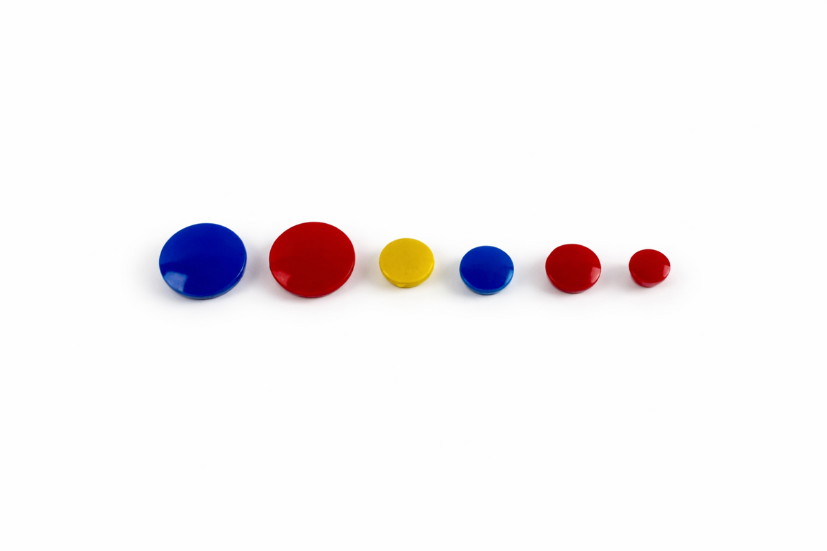 Dome Marker Magnets | Colour-Coded Magnetic Markers - Whiteboards, Fridge, Boards, Displays. , , Eclipse Magnetics Ltd