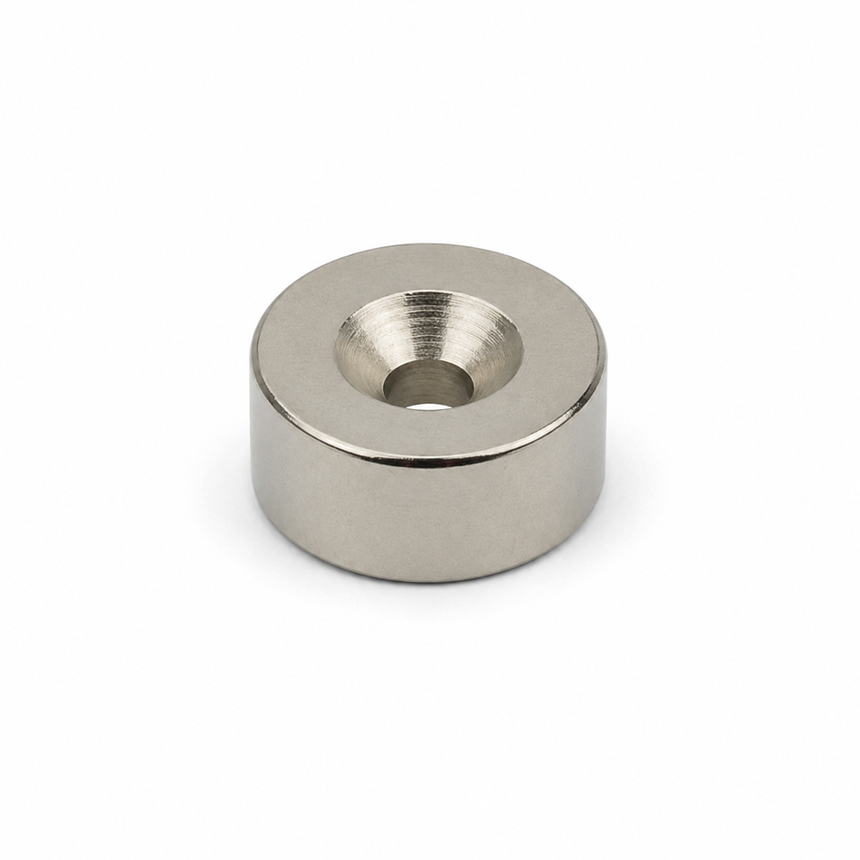 Countersunk Neodymium Disc Magnet 20mm x 10mm | 8.5kg Pull , , Eclipse Magnetics Ltd