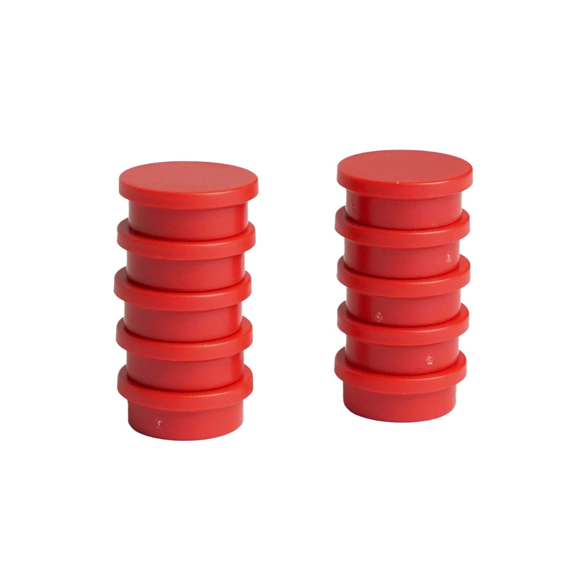 Set of 10 Bright Marker Magnets- Multiple Colours – Perfect for Home, Office or Classroom Use , Red , Eclipse Magnetics Ltd