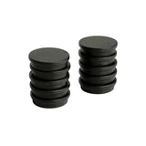 Set of 10 Bright Marker Magnets- Multiple Colours – Perfect for Home, Office or Classroom Use , Black , Eclipse Magnetics Ltd