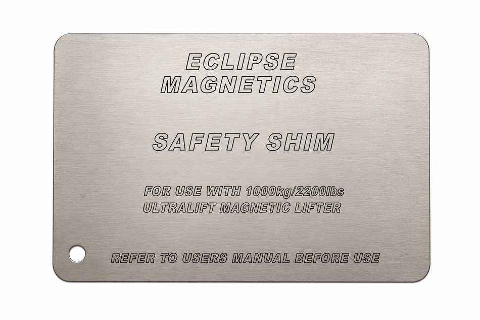 UL1000+ Magnetic Lifter Safety Shim – RP75796 , , Eclipse Magnetics Ltd