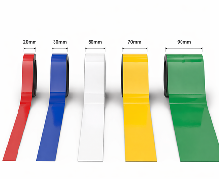 Magnetic Bay & Racking Marker Label Strip 10m Roll | Colours & Widths 20–90mm , , Eclipse Magnetics Ltd