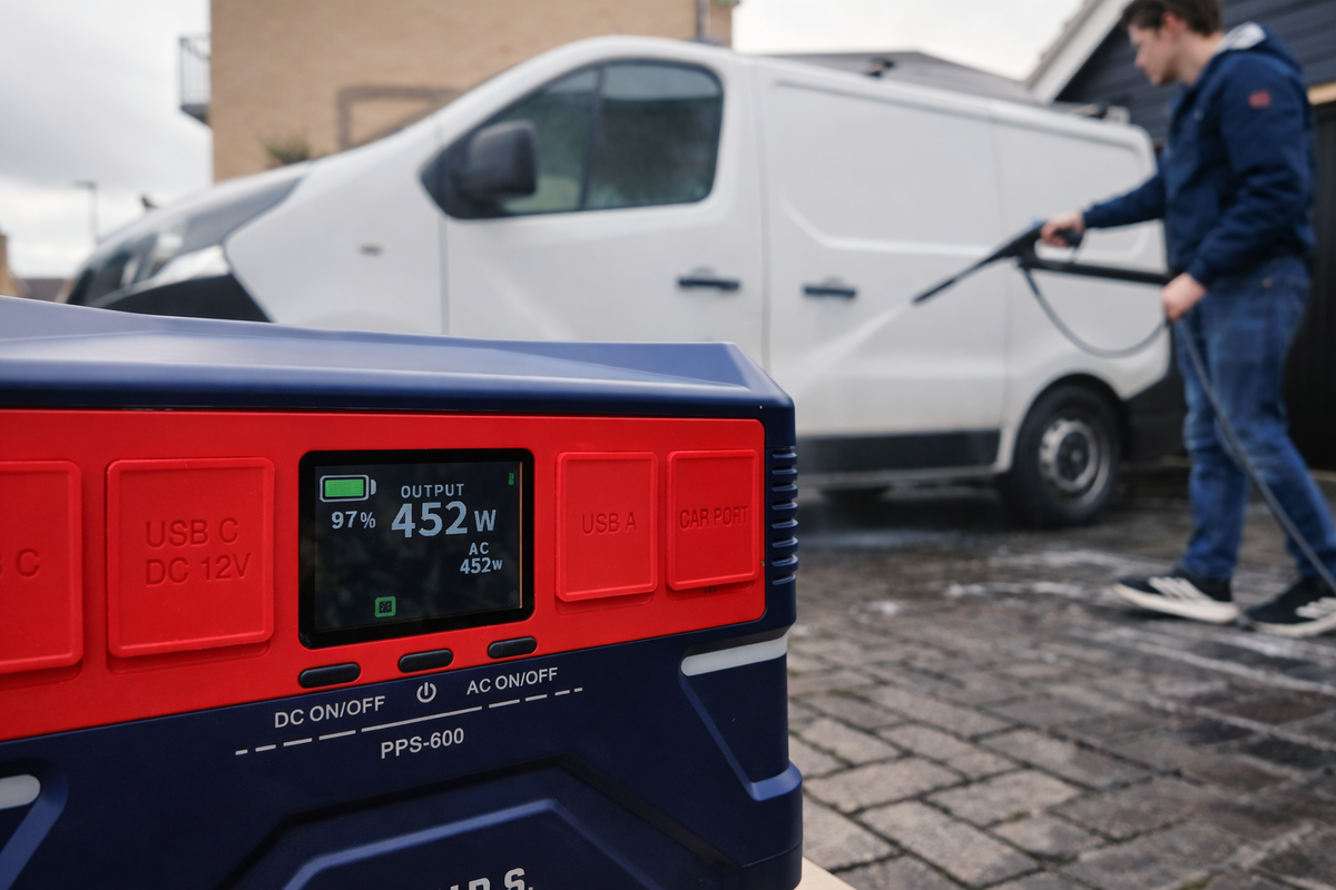 Spear & Jackson 600W Portable Power Station | 576Wh LiFePO4 | SJPPS600 , , Spear & Jackson