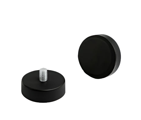 Rubber Coated Neodymium Pot Magnets – Internal Threaded Neck , E851 Magnet , Eclipse Magnetics Ltd