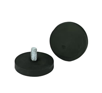 Rubber Coated Neodymium Pot Magnets – Internal Threaded Neck , E853 Magnet , Eclipse Magnetics Ltd