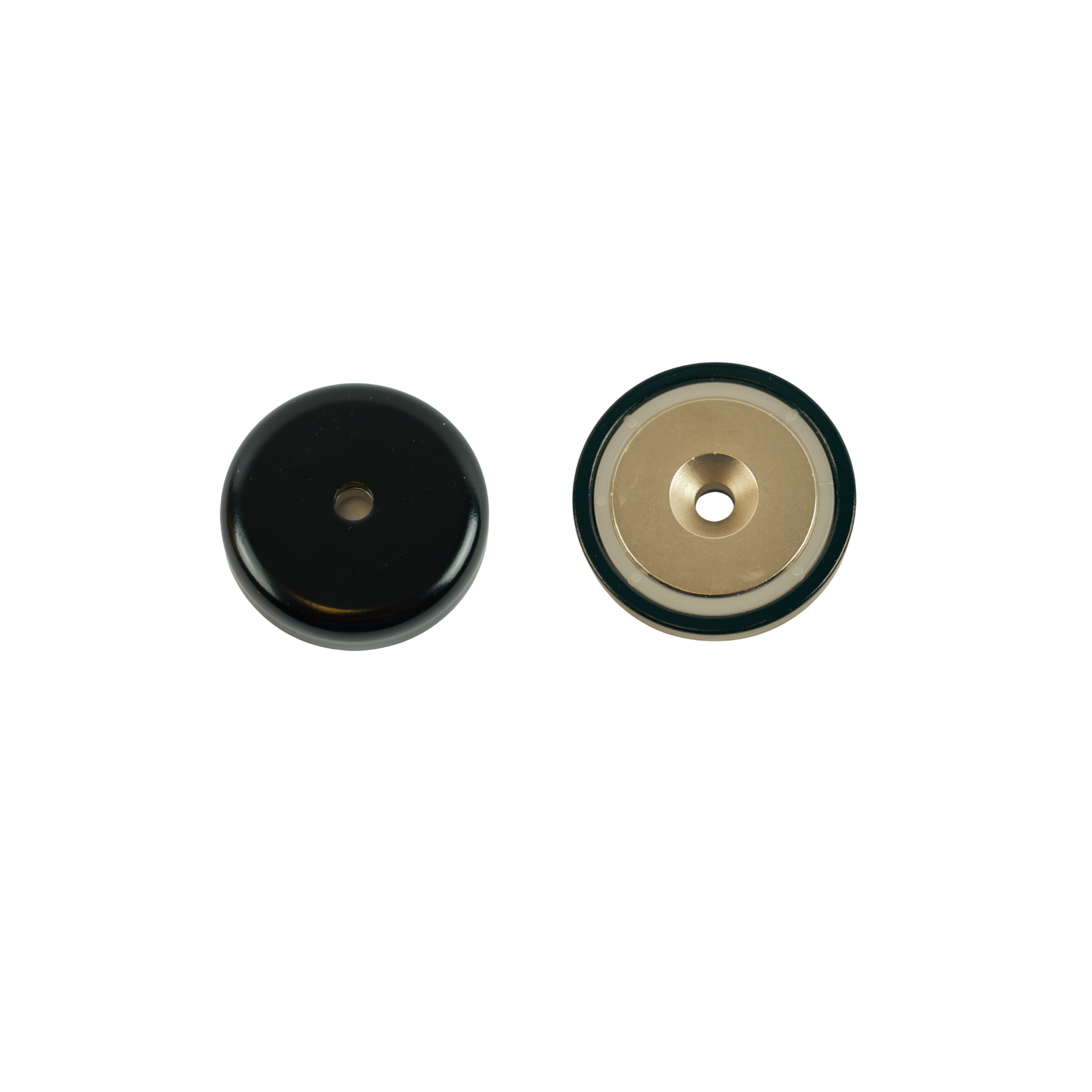 Black Neodymium Pot Magnet - NdFeB Shallow Pot Magnets, Various