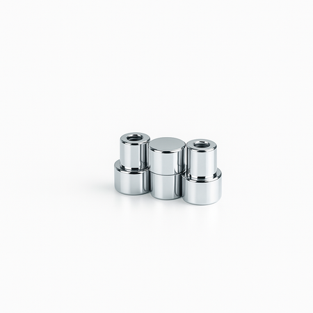 Neodymium Shallow Pot Magnets with Internal Thread – High Strength N35 , 8mm Magnet , Eclipse Magnetics Ltd